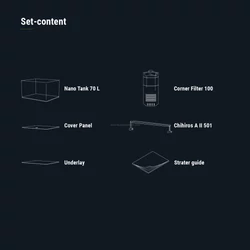 Kép 3/4 - Dennerle Nano Tank Plant Pro 70 akvárium szett