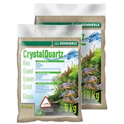 Kép 1/3 - Dennerle CrystalQuartz Gravel természetes fehér kavics 10 kg