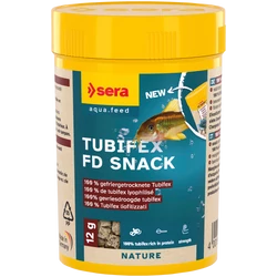 Kép 1/2 - Sera Tubifex FD Snack Nature szárított, liofilizált díszhaltáp 100 ml