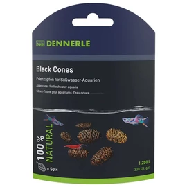 Dennerle Black Cones (fekete toboz) 50 db
