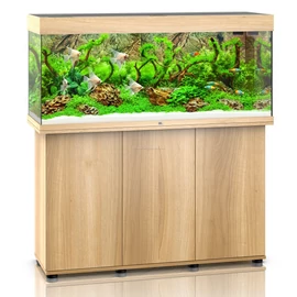 Juwel Rio 240 LED akvárium szett bútorral világos fa