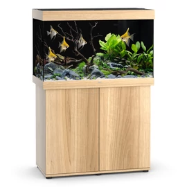 Juwel Rio 290 LED akvárium szett bútorral világos fa