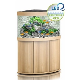 Juwel Trigon 190 LED akvárium szett bútorral világos fa