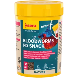 Sera Bloodworms FD Snack Nature szárított, liofilizált díszhaltáp 100 ml