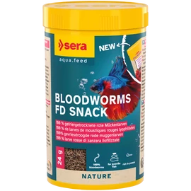 Sera Bloodworms FD Snack Nature szárított, liofilizált díszhaltáp 250 ml